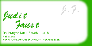 judit faust business card